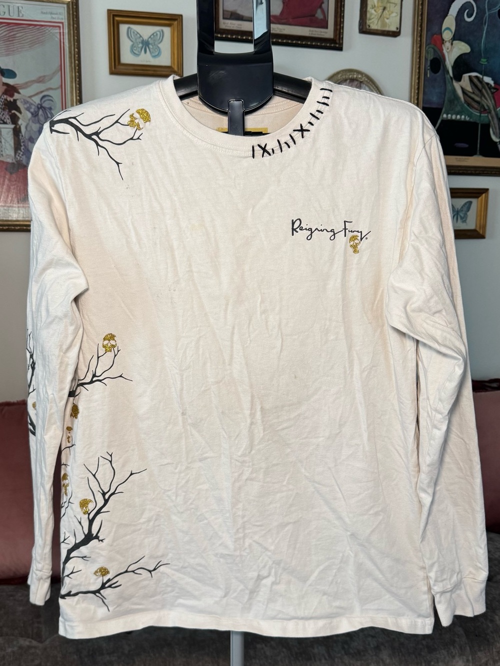 Reigning Fury Men’s Limited Edition Skull and Branch Long-Sleeve Top